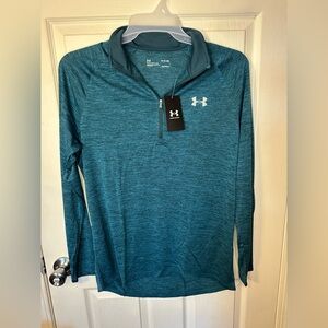 Men’s Under Armour Teal Quarter-Zip Pullover Size Medium NWT